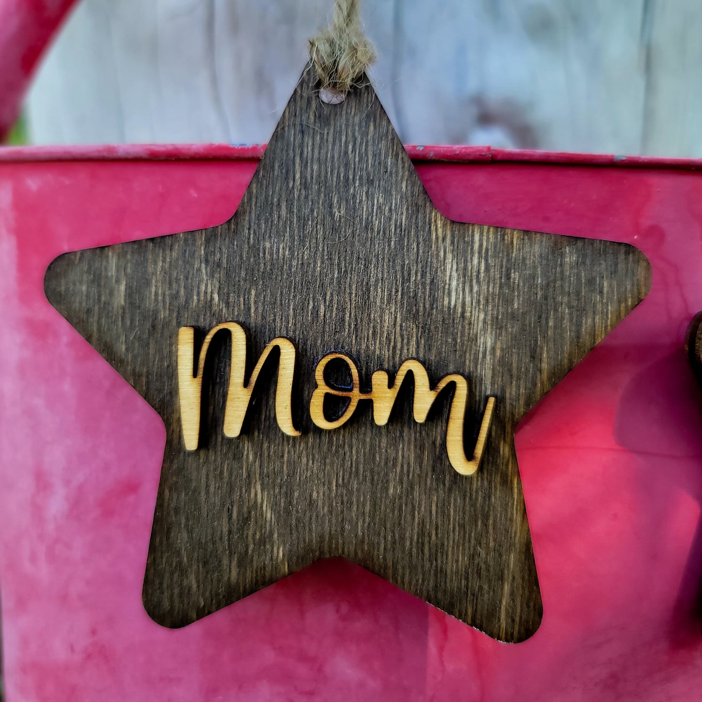 Rustic Star Nametags