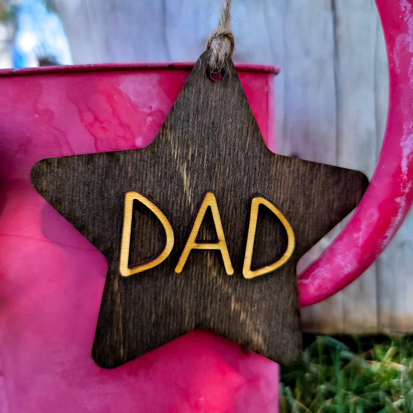 Rustic Star Nametags