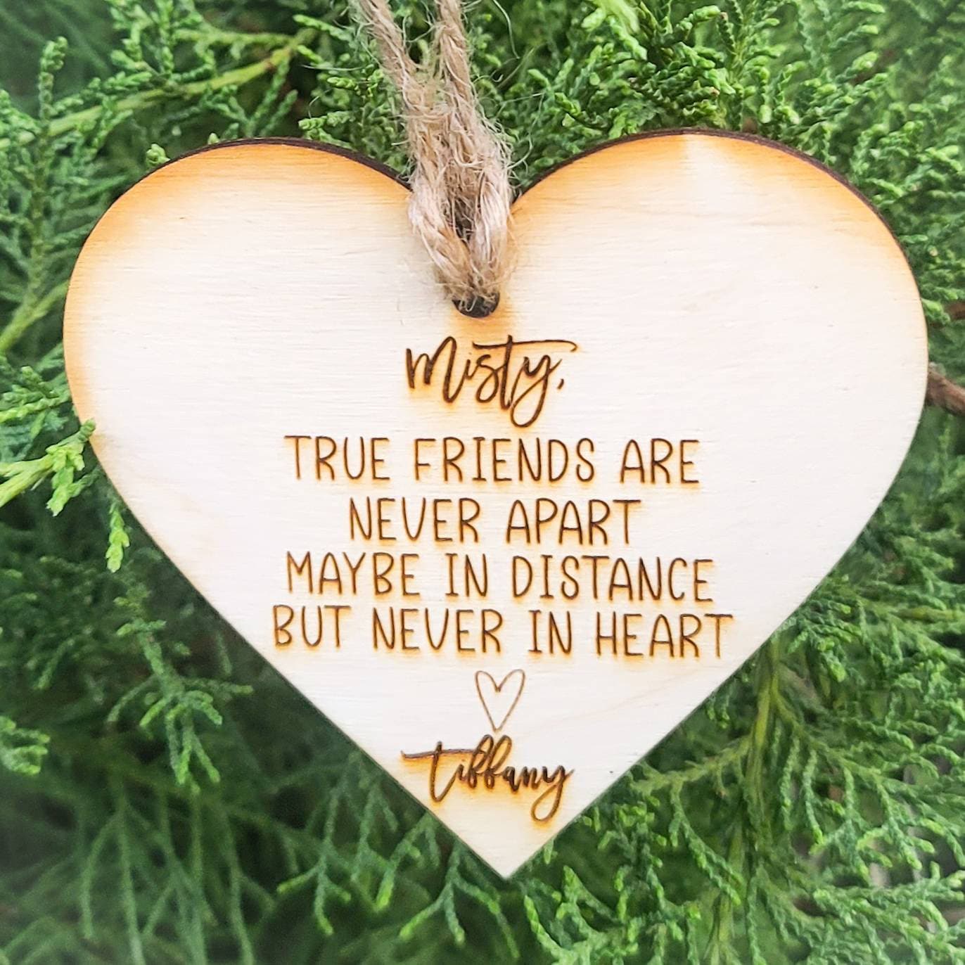 Childhood Friend Ornament Never Apart Christmas Gift Long Distance Friendship Best Friend Gift True Friends Gifts