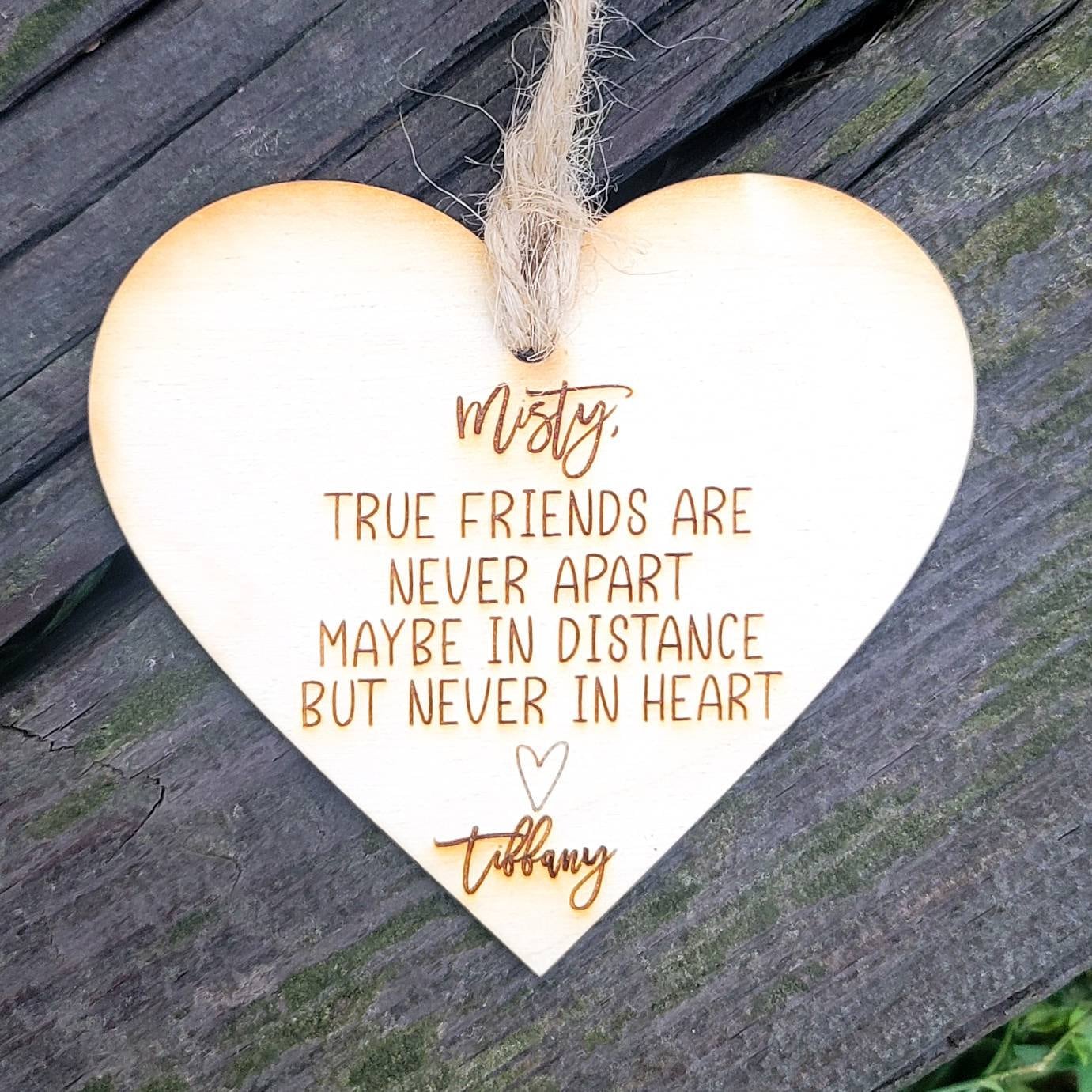 Childhood Friend Ornament Never Apart Christmas Gift Long Distance Friendship Best Friend Gift True Friends Gifts