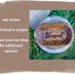 Blessed Engraved Wooden Hand Carved Dough Bowl Prayer Bowl Personalized Gift