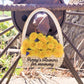 Mother's Day Gift Flowers for Mommy Flowers Grandma Mom Basket Dandelion Picked Flower Vase Basket Personalized Gift For Mama Gift For Nana