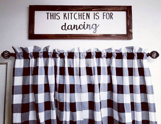 This Kitchen is for Dancing Fun Mom Grandma Housewarming Gift Country New Home 3D Wood Sign