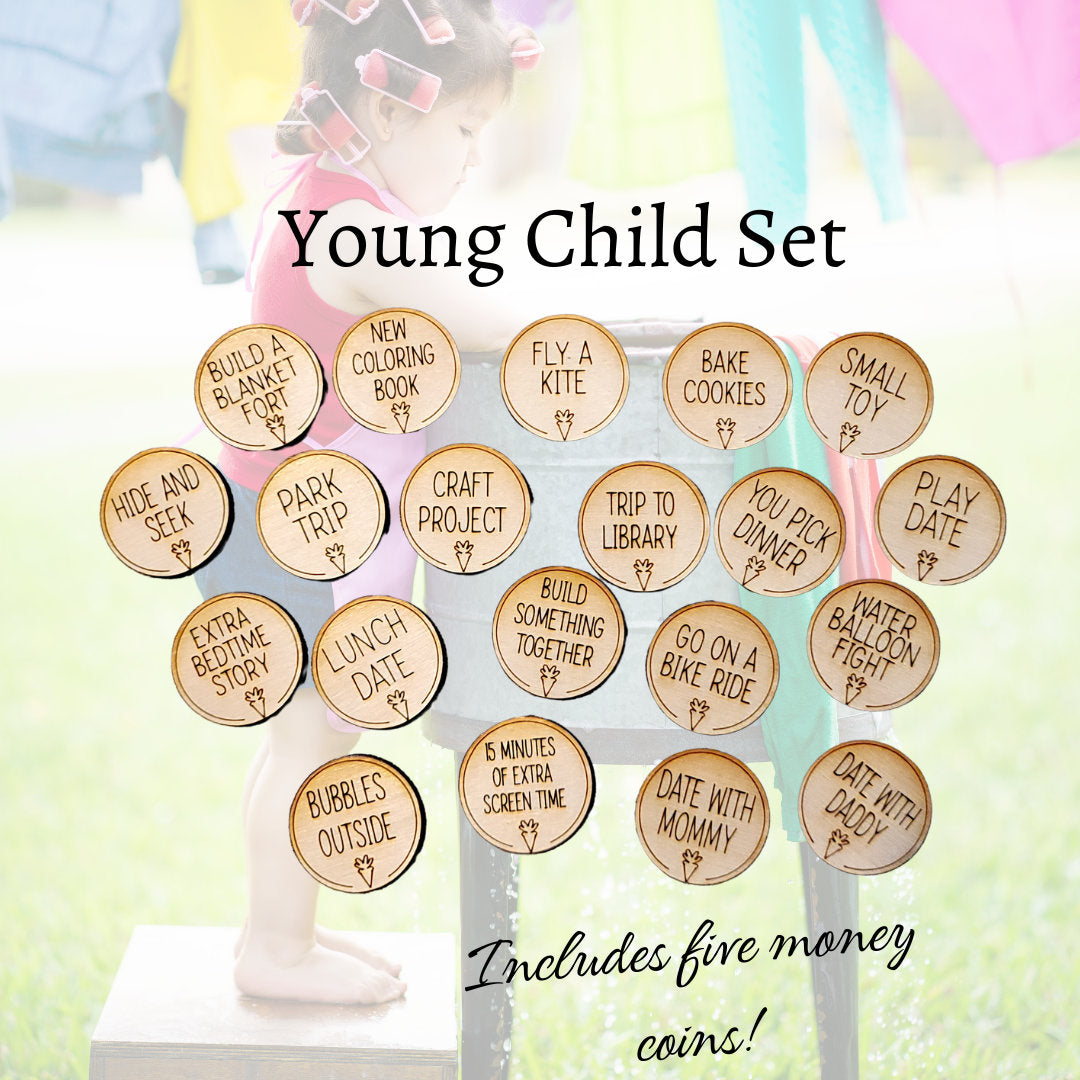 Teenager Eater Egg Tokens 25 Wooden Coins for Children and Teens Tweens Teenagers Easter Egg Hunt Token Award Teenage Easter Basket Money