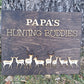 Gift for Grandpa Hunting with Papa Dad Father's Day Birthday Sign Personalized Customized Hunting Trip Gift For Him 1-11 Deer Large Family 8