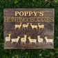 Gift for Grandpa Hunting with Papa Dad Father's Day Birthday Sign Personalized Customized Hunting Trip Gift For Him 1-11 Deer Large Family 8