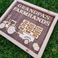 Grandpa's Farmhands Farmer Gift for Grandpa Papa Dad Poppy Father's Day Birthday Gift for Him Tractor Gift Plaque Sign