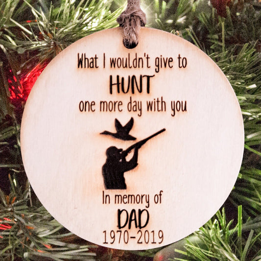 Duck Hunting in Heaven Ornament Duck Hunter Angel Memorial Christmas Tree Hunting with Grandpa Dad Brother Mom Hunting Memorial