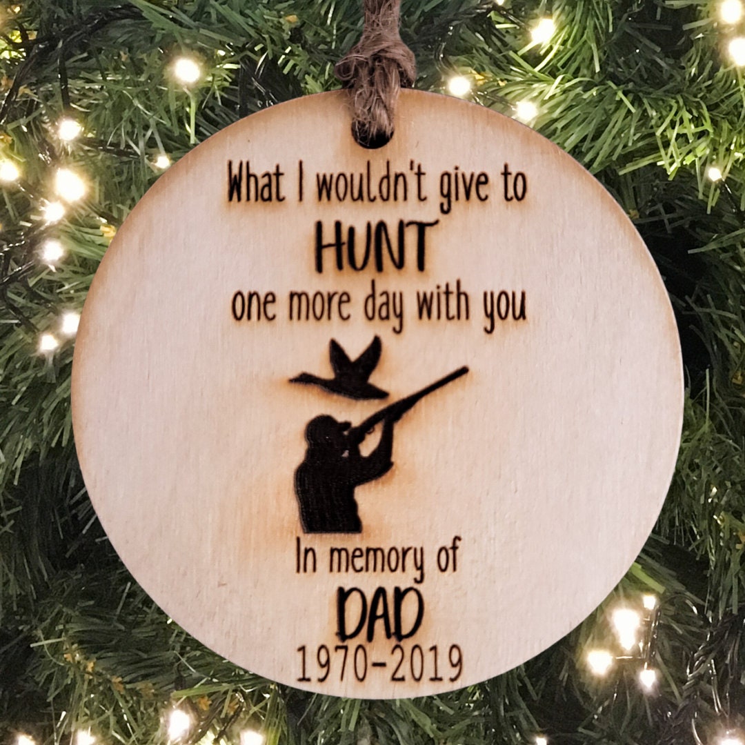 Duck Hunting in Heaven Ornament Duck Hunter Angel Memorial Christmas Tree Hunting with Grandpa Dad Brother Mom Hunting Memorial