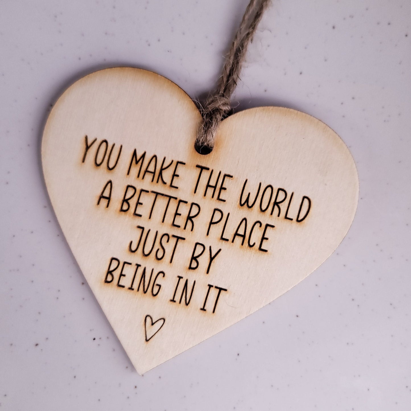 Friend Christmas Ornament | Teacher Ornament | Student Gift | Mental Health | You Make The World A Better Place Bulk Christmas Gifts