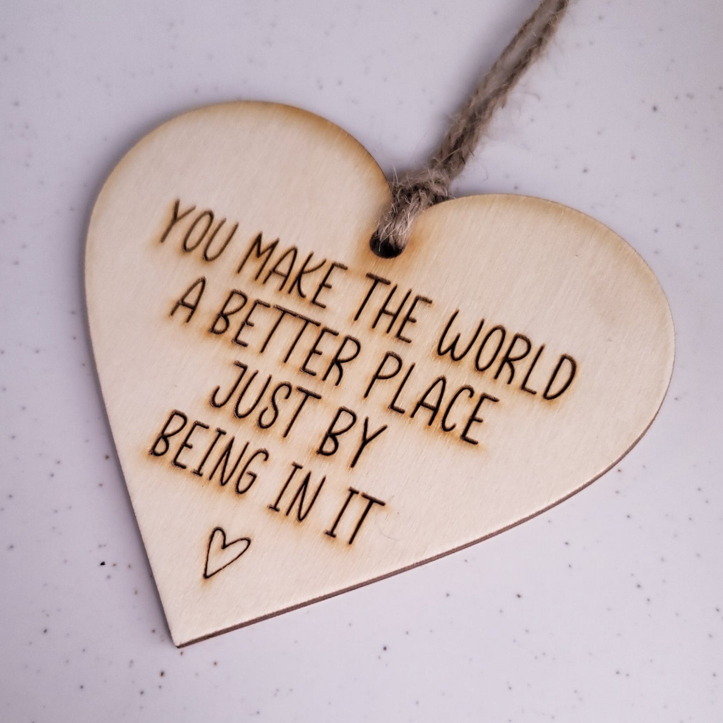 Friend Christmas Ornament | Teacher Ornament | Student Gift | Mental Health | You Make The World A Better Place Bulk Christmas Gifts