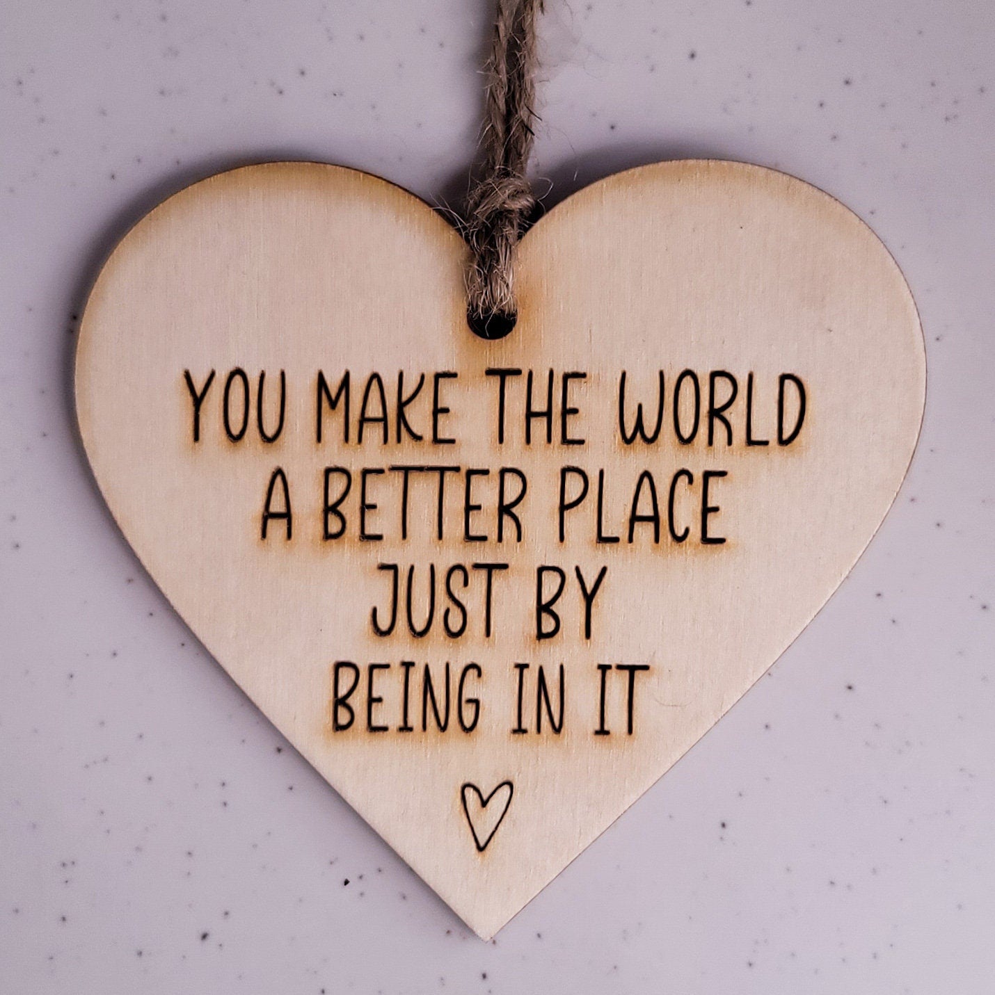 Friend Christmas Ornament | Teacher Ornament | Student Gift | Mental Health | You Make The World A Better Place Bulk Christmas Gifts