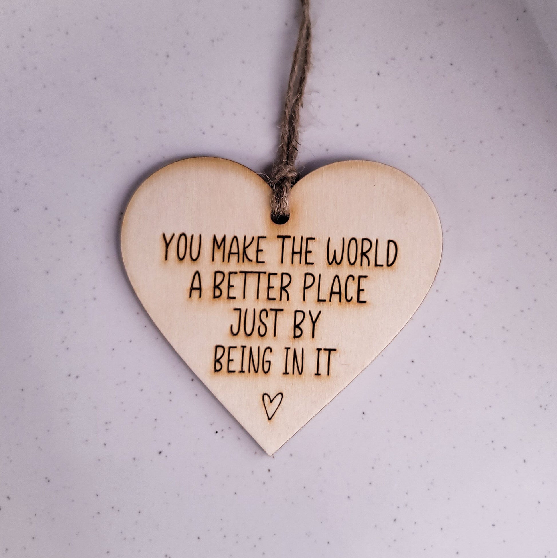 Friend Christmas Ornament | Teacher Ornament | Student Gift | Mental Health | You Make The World A Better Place Bulk Christmas Gifts