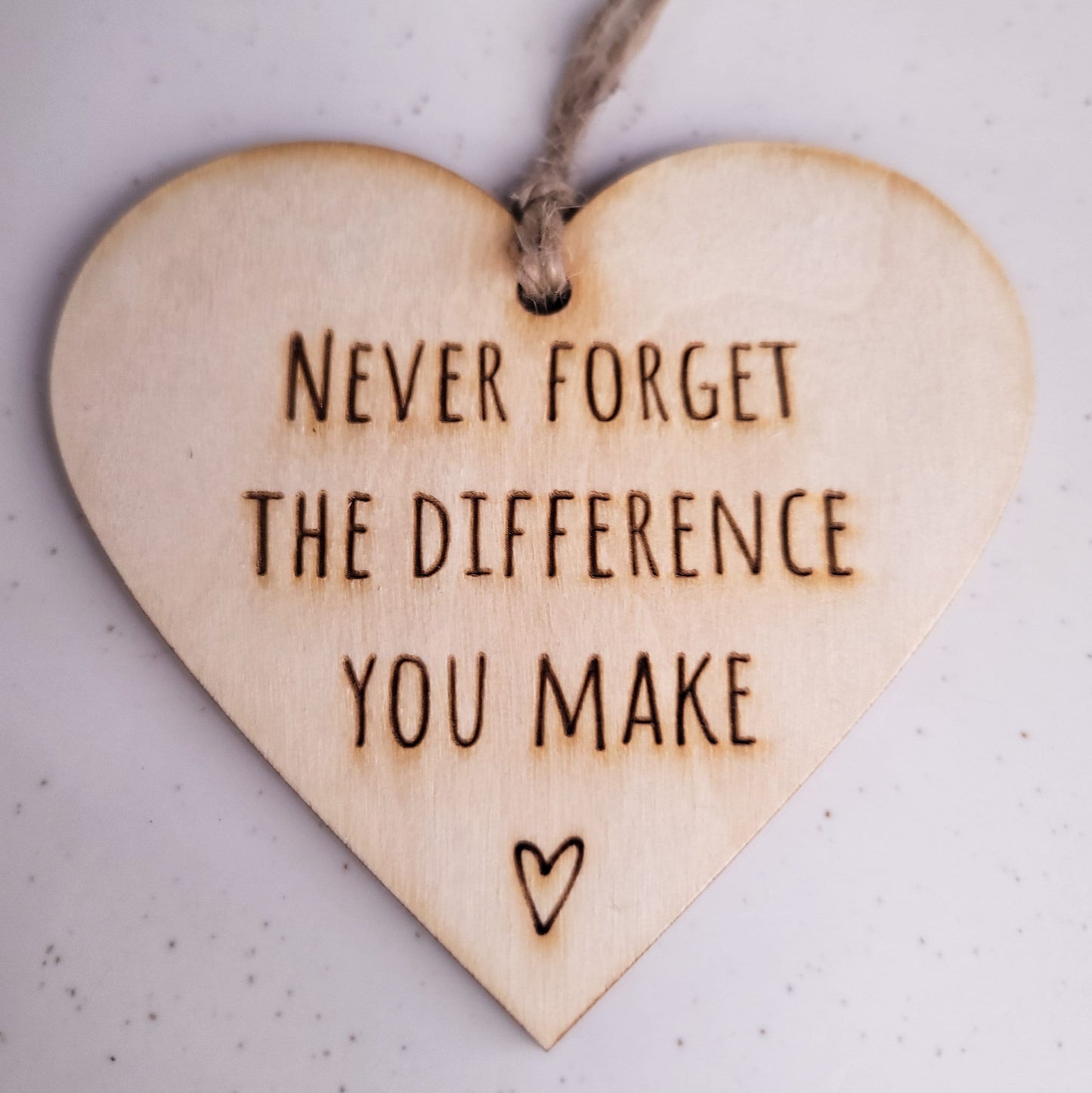 Volunteer Christmas Ornament | Teacher Ornament | Appreciation | Never Forget The Difference You Make | Mentor Christmas Gifts