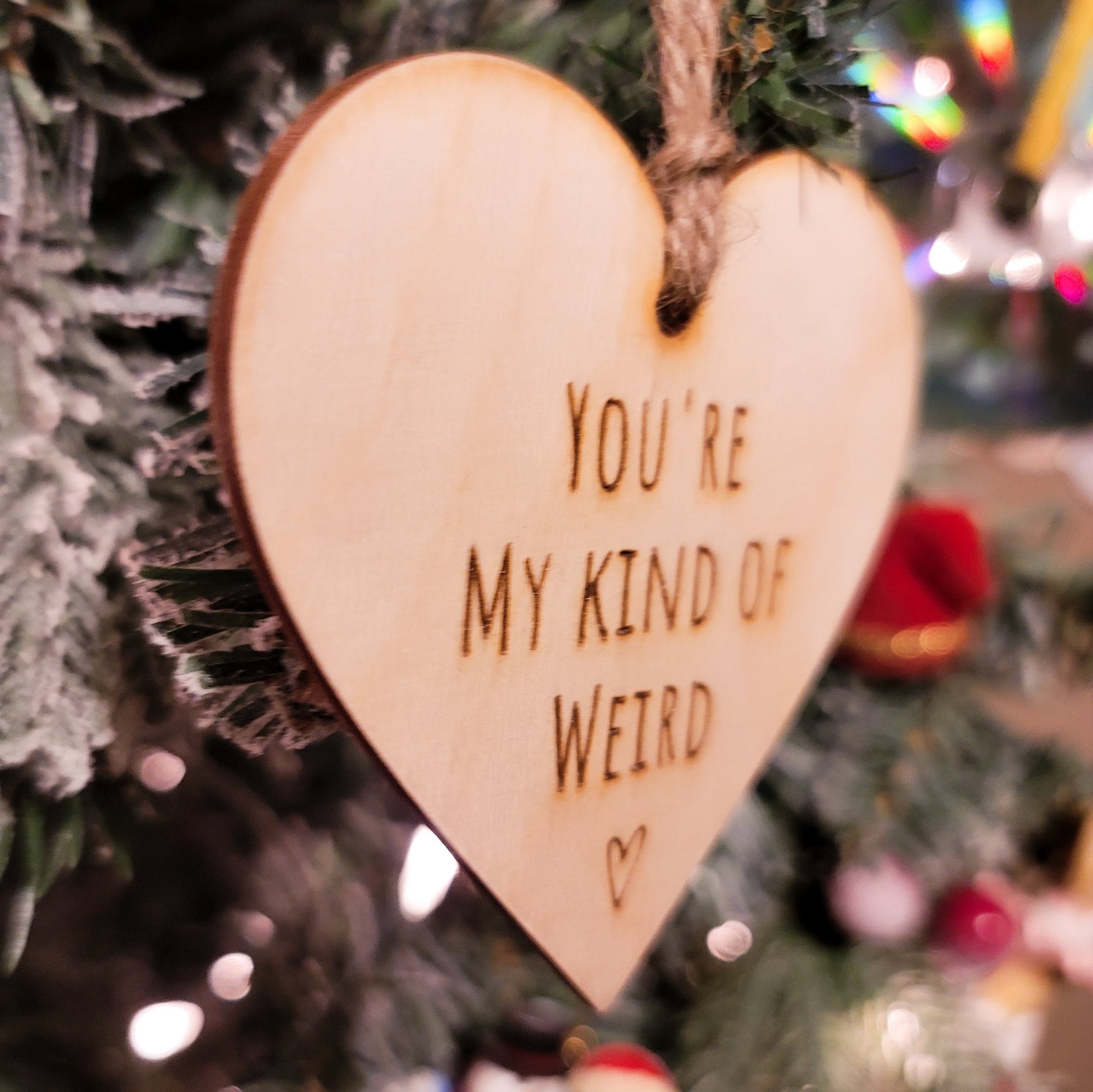 Best Friend Christmas Ornament You're My Kind Of Weird Gift For Friend Ornaments Gift For Weird Friends Besties Affordable Bulk Discounts