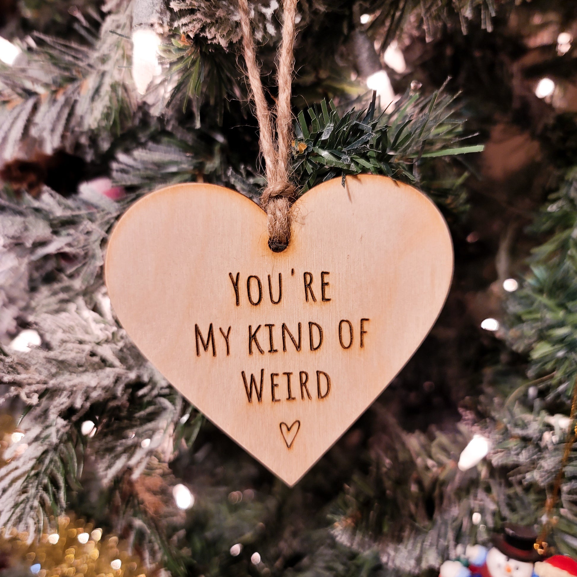 Best Friend Christmas Ornament You're My Kind Of Weird Gift For Friend Ornaments Gift For Weird Friends Besties Affordable Bulk Discounts