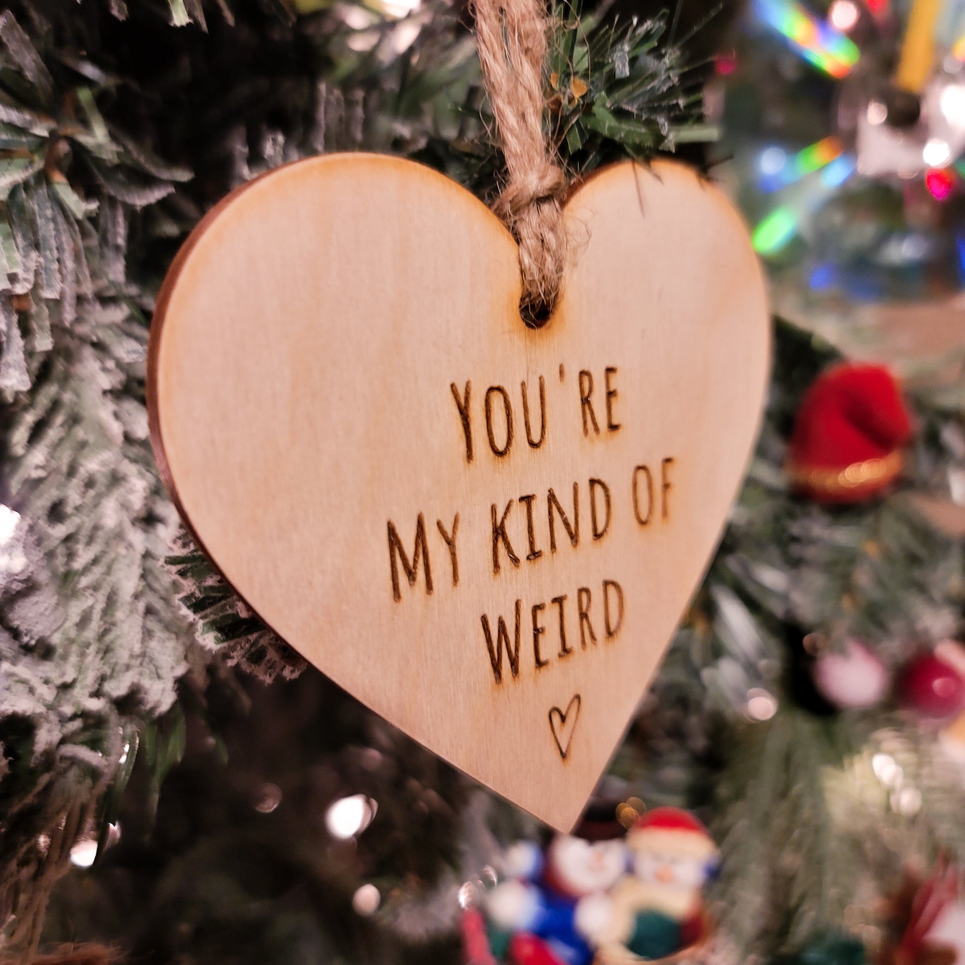 Best Friend Christmas Ornament You're My Kind Of Weird Gift For Friend Ornaments Gift For Weird Friends Besties Affordable Bulk Discounts