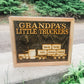 Gift for Grandpa Trucker Papa Dad's Little Truckers Truck Driver Gift Plaque or Sign Gift From Grandkids Up to 12 Boxes and 24 Names PawPaw