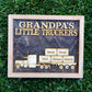 Gift for Grandpa Trucker Papa Dad's Little Truckers Truck Driver Gift Plaque or Sign Gift From Grandkids Up to 12 Boxes and 24 Names PawPaw