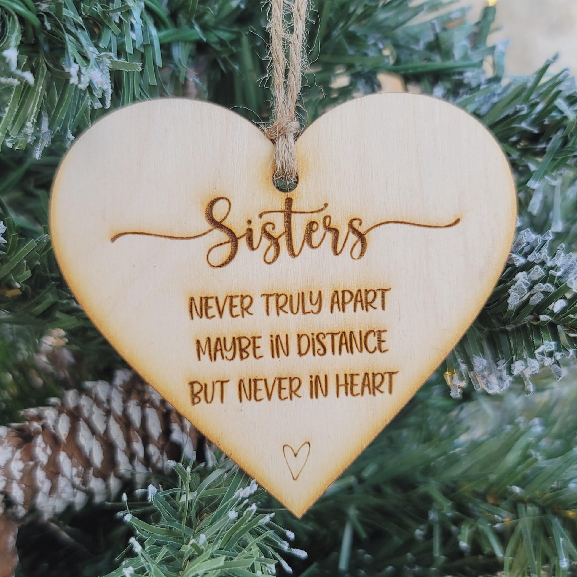 Sisters Never Apart Ornament