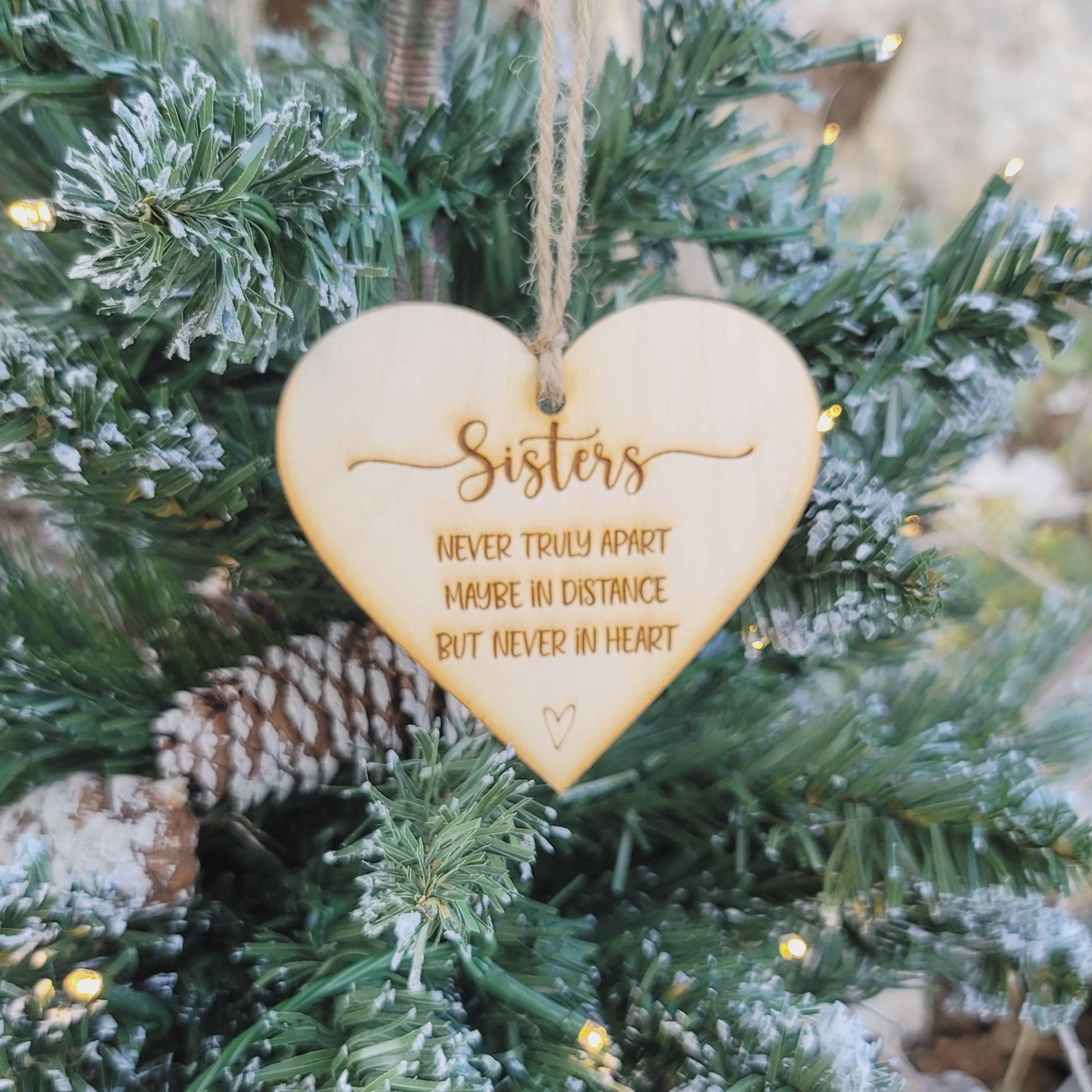 Sisters Never Apart Ornament