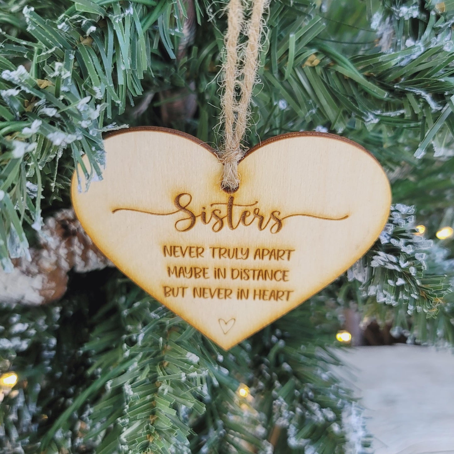 Sisters Never Apart Ornament