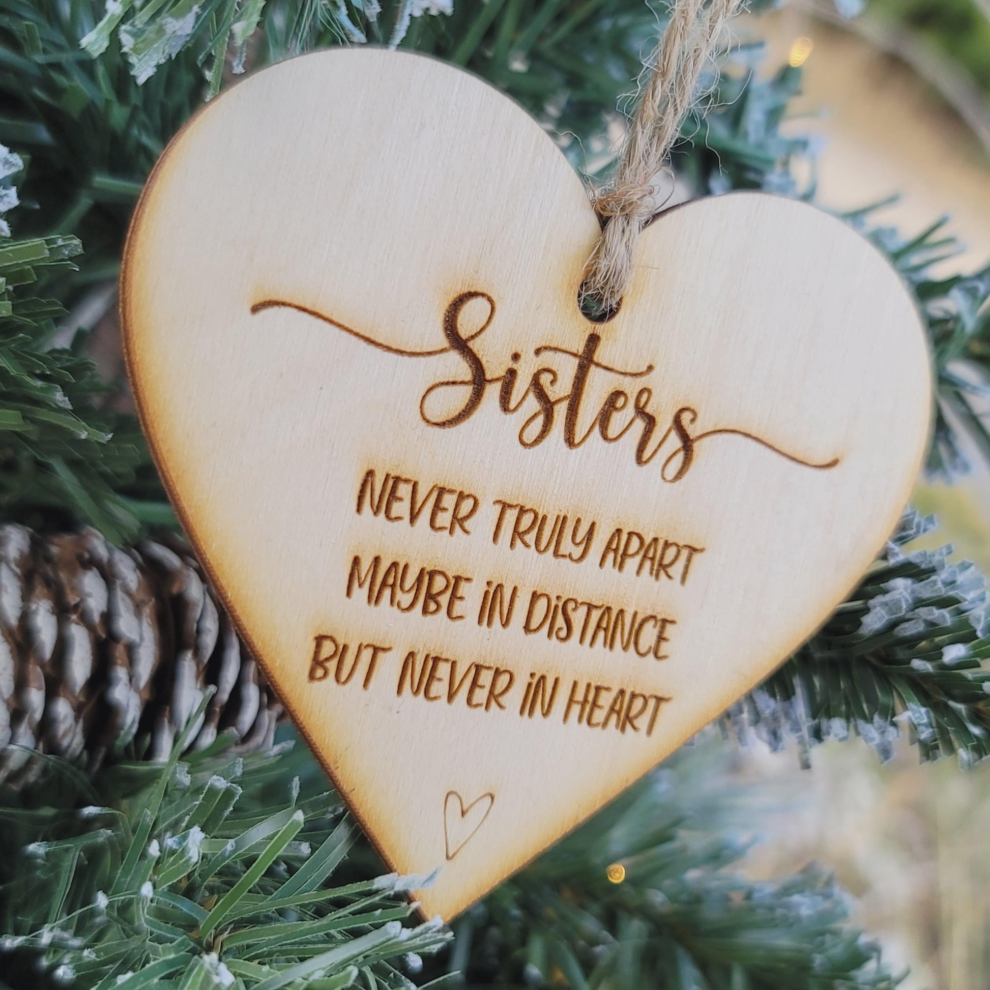 Sisters Never Apart Ornament