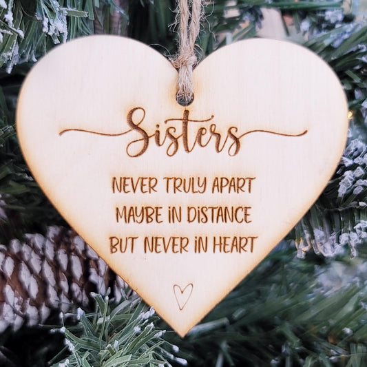 Sisters Never Apart Ornament