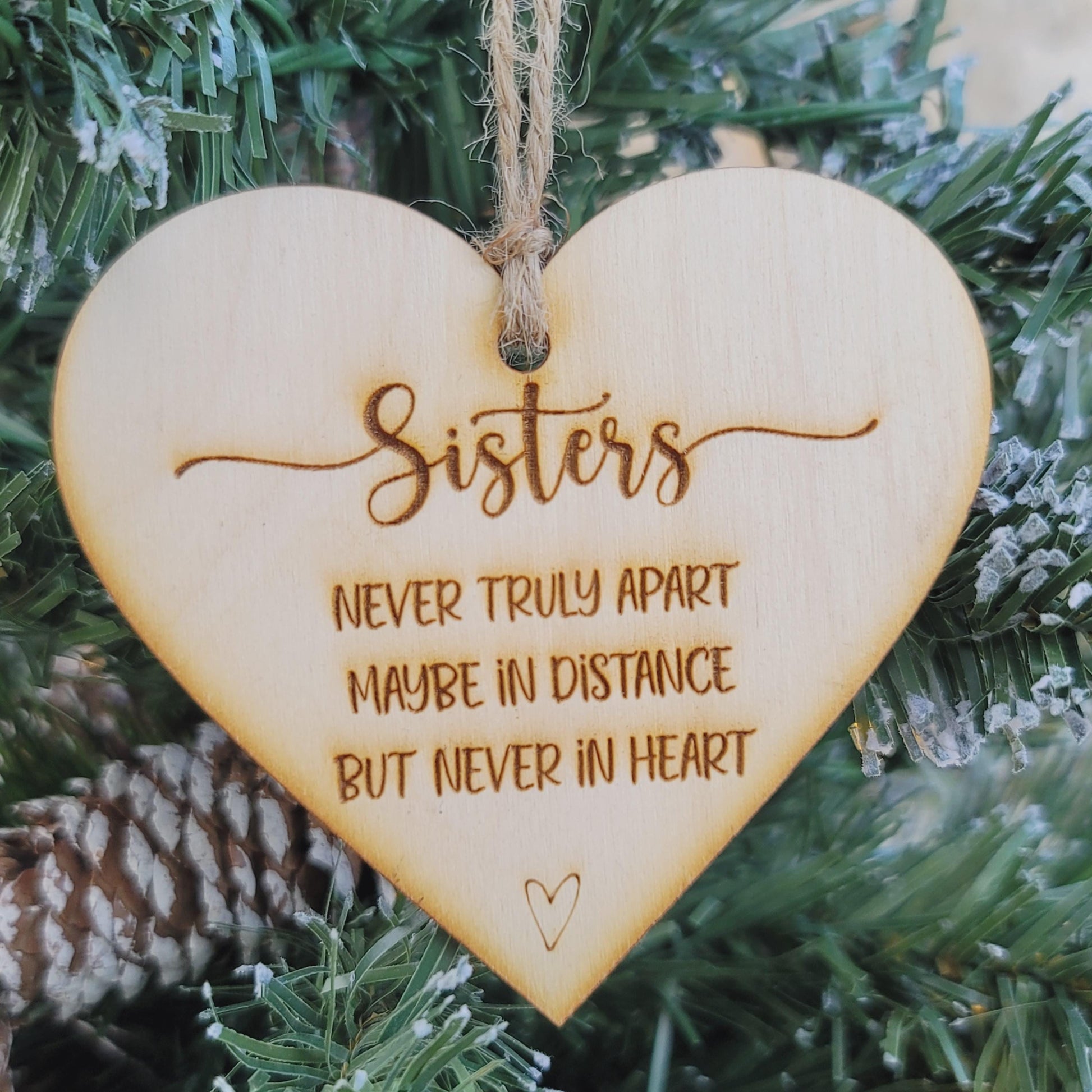 Sisters Never Apart Ornament