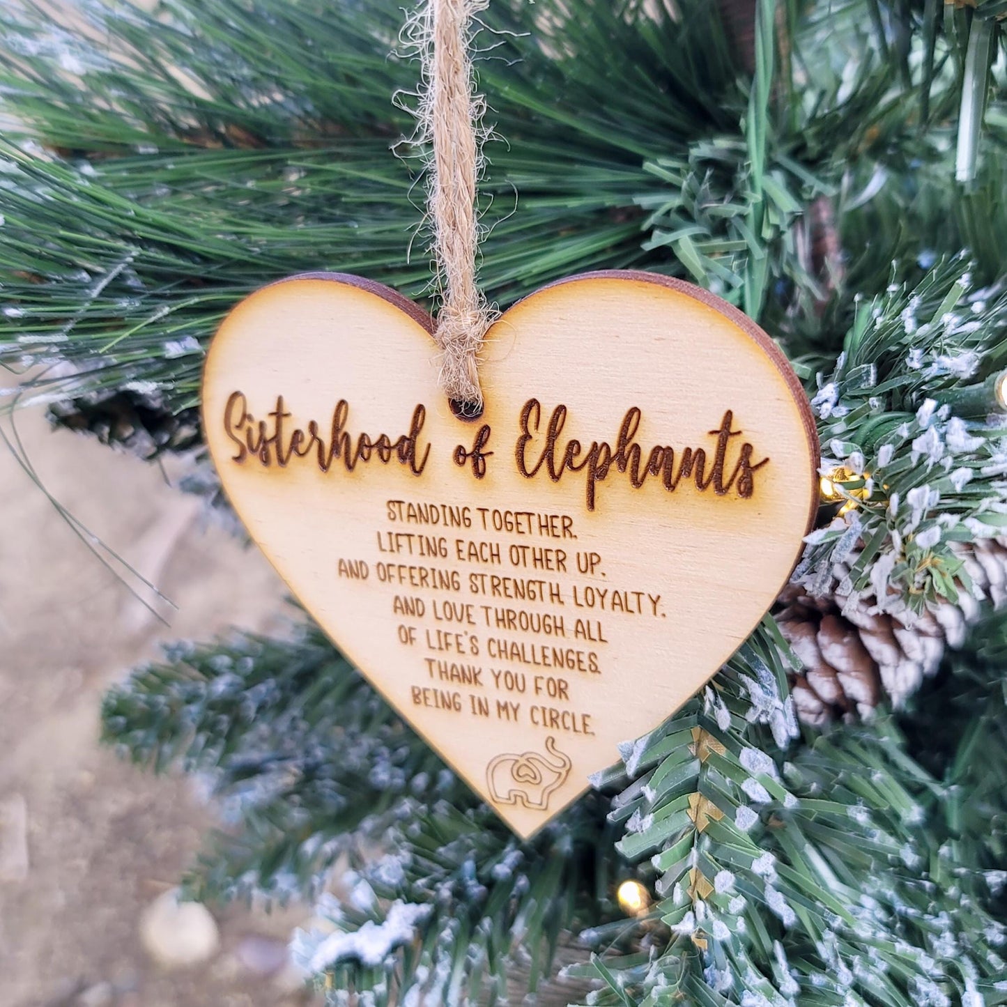 Elephant Sisterhood Ornament Best Friend Ornament Friendship Gift Bulk Order Friendship Loyalty Circle Of Love Minister Sister Gifts Family