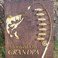 Hooked on Fishing Sign XL