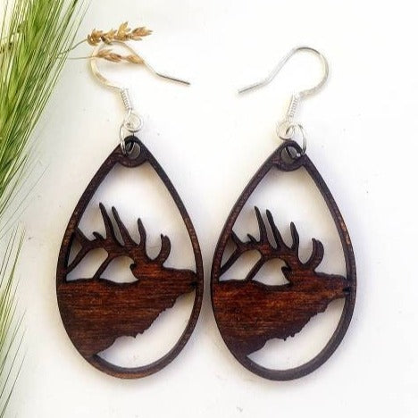 Elk Wood Earrings