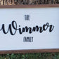 Handmade Personalized Family Name Farmhouse Wood Sign Handmade Decor Country Family Home Fall Decor Christmas Gift for Friends and Family