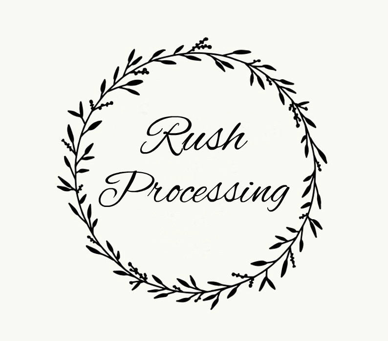 Rush Processing with 2nd Day Air Shipping- please MESSAGE SELLER prior to PURCHASE