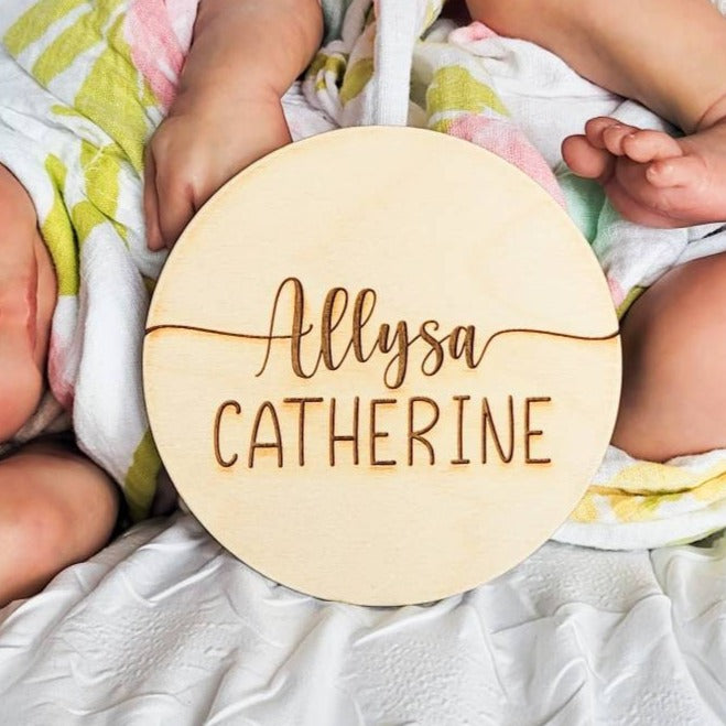 Newborn Name Sign