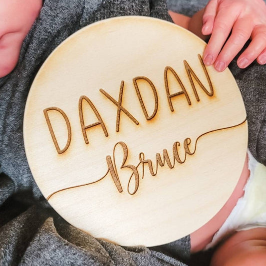 Newborn Name Sign