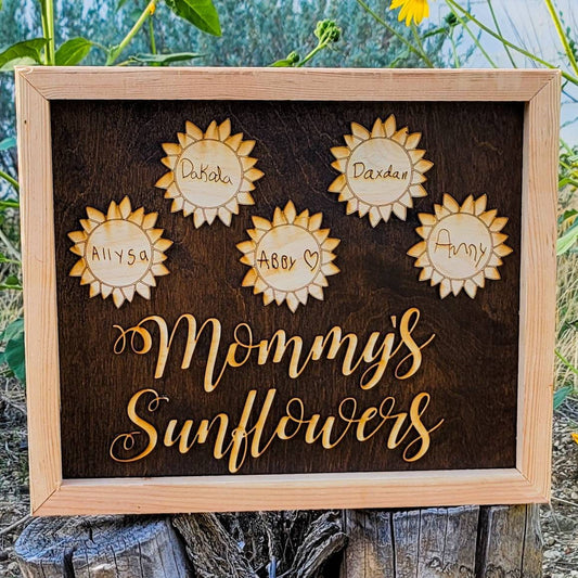 Sunflower Wood Sign