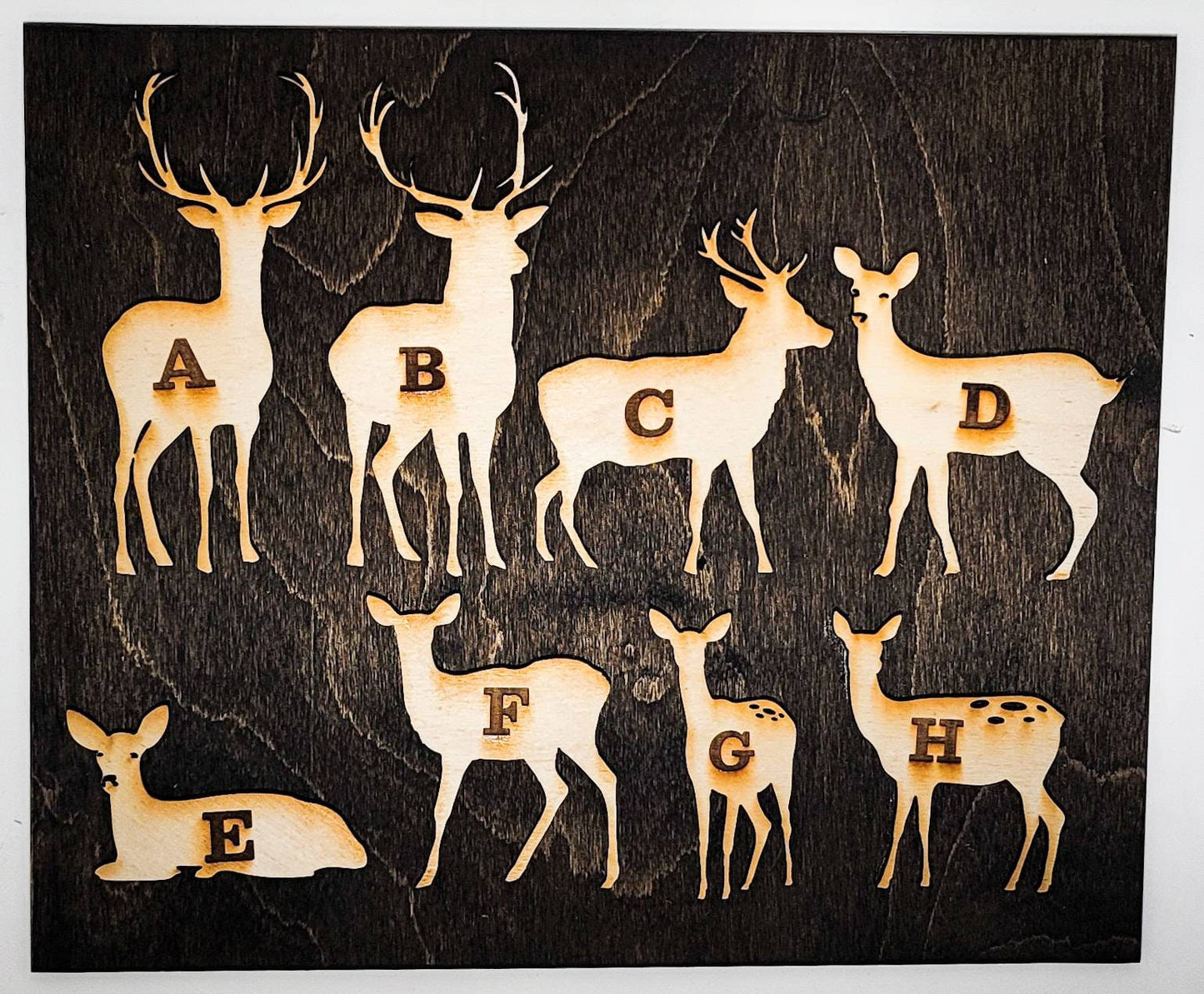 Gift for Grandpa Hunting with Papa Dad Father's Day Birthday Sign Personalized Customized Hunting Trip Gift For Him 1-11 Deer Large Family 8