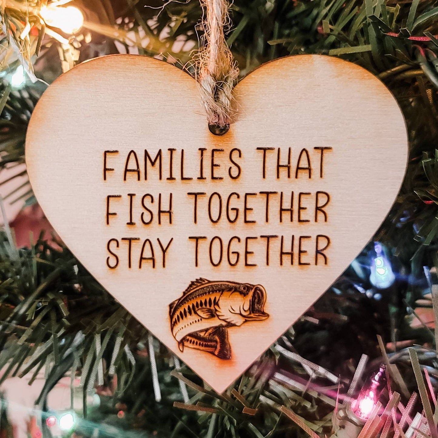 Families that Fish Together Stay Together Ornament