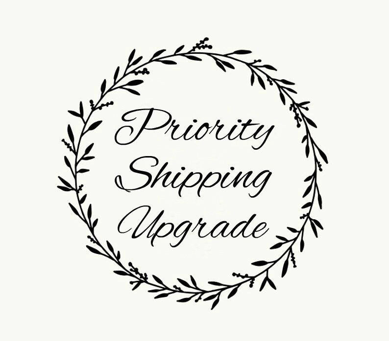 Priority Shipping Upgrade- Does Not Include Rush Processing
