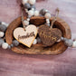 Neutral Wood Valentine Heart Tags Personalized Tags For Gift Bags