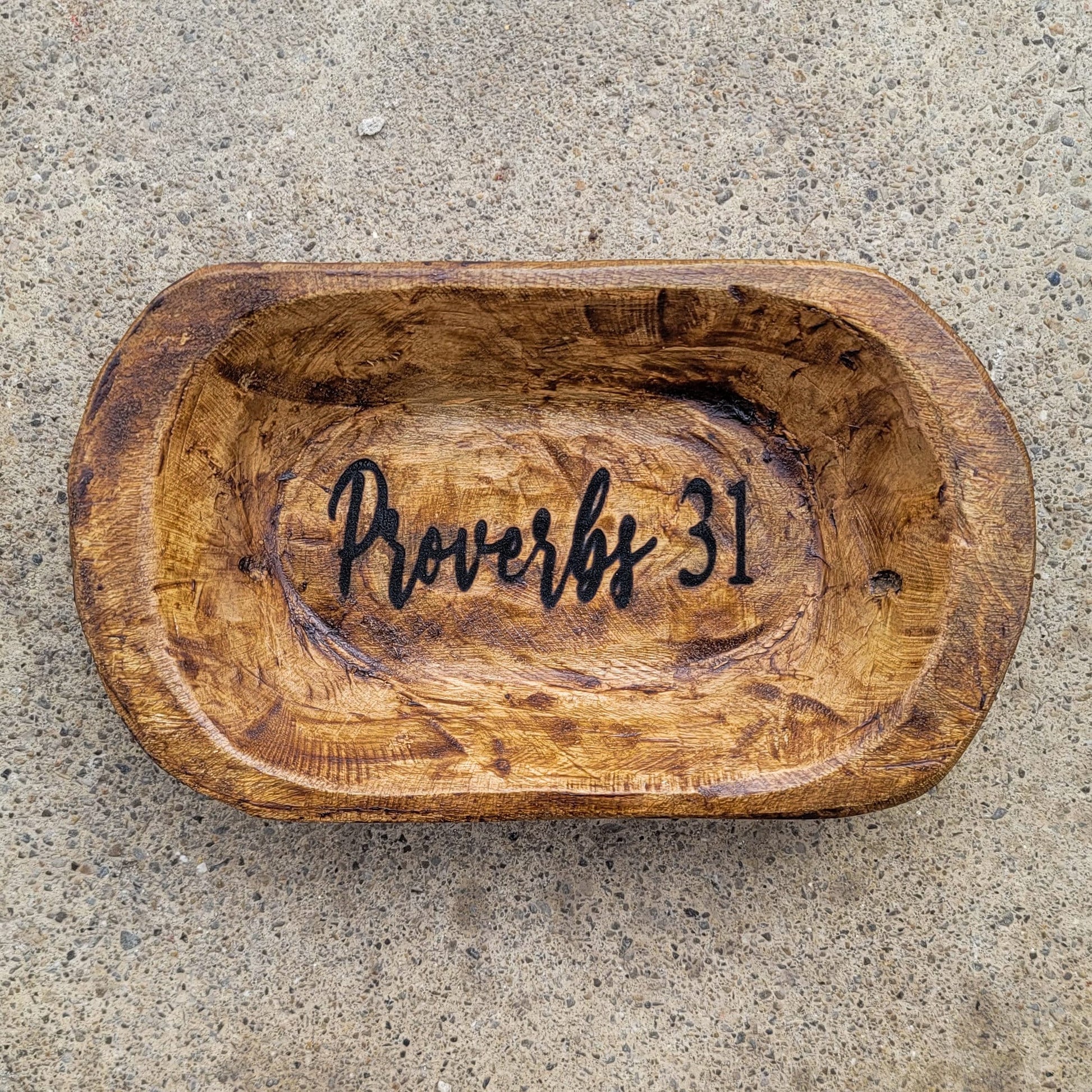 Wooden Scripture Carved Mini Dough Bowl Engraved Prayer Bowl Bible Verse Personalized Bible Christian Engraved Gift