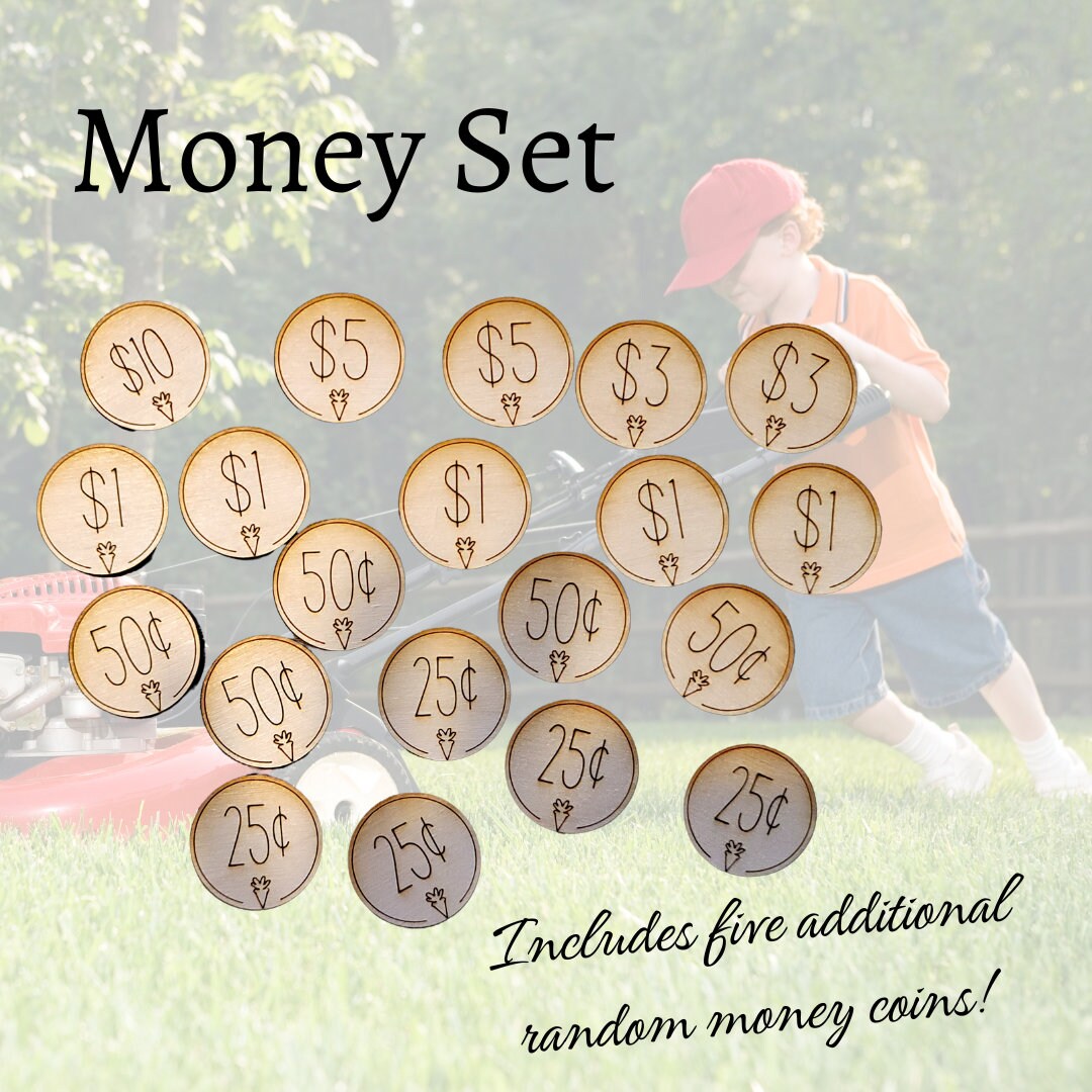 Chore Reward Tokens 25 Wooden Coins for Children and Teens Tweens Teenager Chore Incentive Award